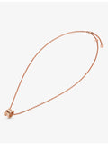 Bvlgari 18ct rose-gold pendant necklace with adjustable chain - British product