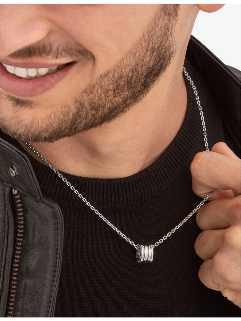 Bvlgari 18ct white gold B.zero1 pendant necklace 54-60cm (British brand)