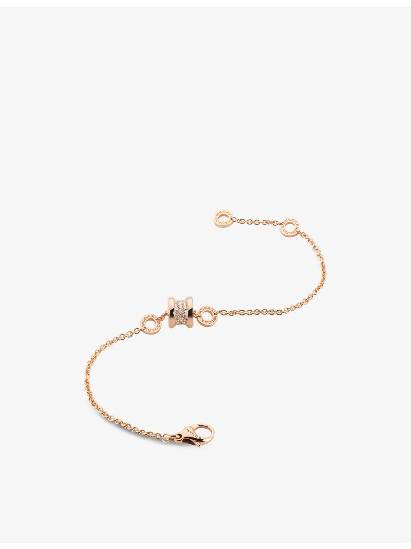 Bvlgari B.zero1 18ct rose gold diamond bracelet, imported from the UK