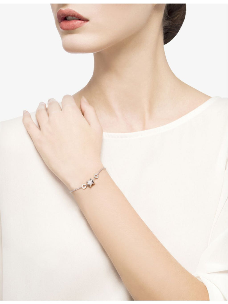 Bvlgari B.zero1 white-gold diamond bracelet 0.31ct - British product