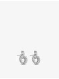BVLGARI 18ct white gold diamond earrings 0.38ct, UK version