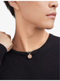 Bvlgari rose gold onyx pavé diamond necklace 0.34ct (British brand)