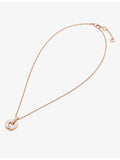 Bvlgari 18ct rose-gold mother of pearl diamond necklace, UK version