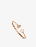 Bvlgari Diva's Dream 18ct Rose-Gold Mother-of-Pearl and 0.16ct Brilliant-Cut Diamond Bracelet