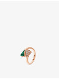 Bvlgari diamond malachite ring, imported from the UK