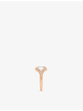 Bvlgari 0.17ct diamond ring, rose gold and mother of pearl, UK version