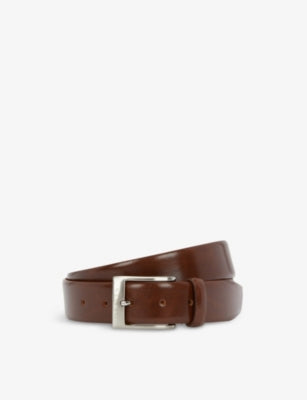 selfridges Dents Logo-engraved Leather Belt- Buy online at McGrocer