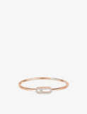 Messika Move Uno Flex medium 18ct rose gold diamond bangle - British product