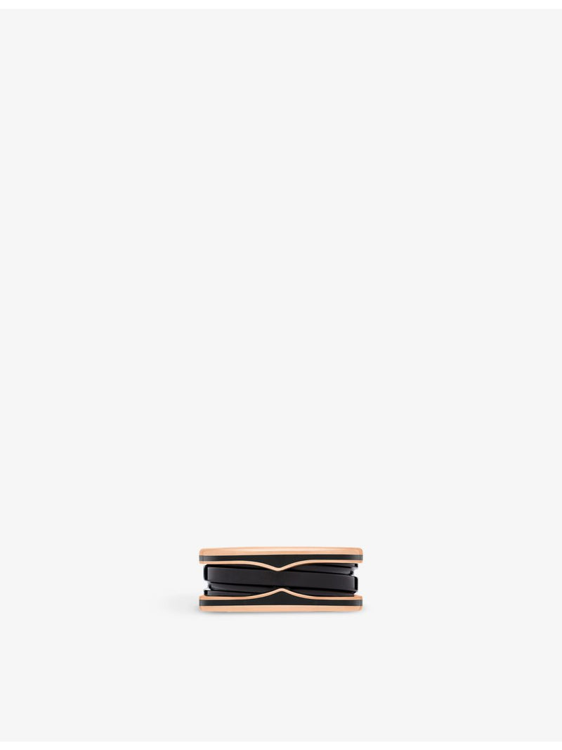 Bvlgari B.zero1 rose-gold ceramic ring, imported from the UK