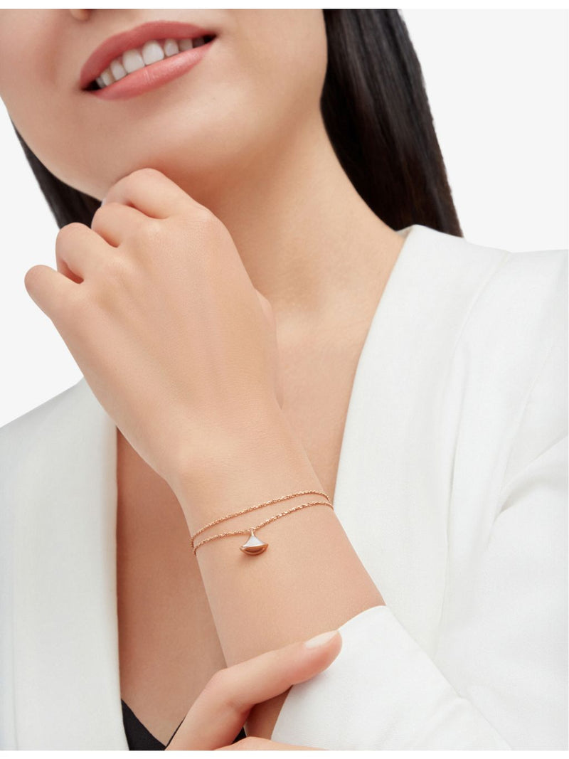 Bvlgari Diva's Dream 18ct rose-gold bracelet 15-17 cm - British product