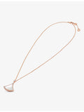 Bvlgari Divas' Dream rose gold mother-of-pearl diamond necklace, imported from the UK