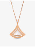 Bvlgari Divas' Dream rose gold mother-of-pearl diamond necklace, imported from the UK