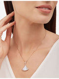 Bvlgari Divas' Dream rose gold mother-of-pearl diamond necklace, imported from the UK