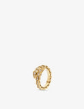 Bvlgari Serpenti Viper 18ct yellow-gold mother-of-pearl 0.82ct round brilliant-cut diamond ring