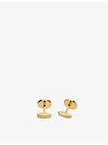 Bvlgari cufflinks 18ct yellow gold and onyx - British product