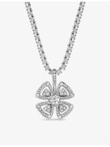 selfridges Bvlgari Fiorever 18ct White Gold 5.96ct Brilliant-Cut Diamond Necklace- Buy online at McGrocer