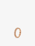 Bvlgari Serpenti Viper 18ct Rose-Gold and 0.45ct Brilliant-Cut Diamond Ring