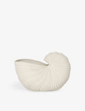 ferm LIVING shell-shaped stoneware pot 31cm, imported from the UK