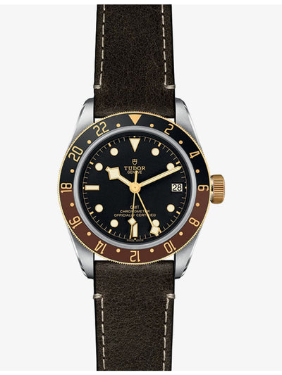 selfridges Tudor Black Bay GMT S&G Stainless-Steel and Leather Automatic Watch 41mm- Buy online at McGrocer