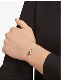 Bvlgari malachite diamond bracelet 18ct rose-gold (British brand)