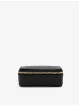 selfridges Smythson Panama Leather Trinket Case- Buy online at McGrocer