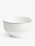 Wedgwood Gio Platinum bone-china bowl 11cm (British brand)