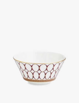 Wedgwood Renaissance Red bone china rice bowl - British product