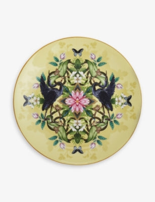 Wedgwood bone china plate Waterlily kaleidoscopic print 20cm (British brand)