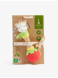 Sophie La Giraffe rubber rattle with textured trims, UK version