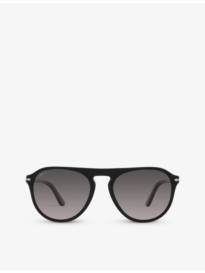 Persol PO3302S aviator-frame acetate sunglasses with gradient polarised lenses - British product