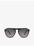 Persol PO3302S aviator-frame acetate sunglasses with gradient polarised lenses - British product