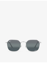 selfridges Ray-Ban Jim Hexagonal-Frame Metal Sunglasses- Buy online at McGrocer