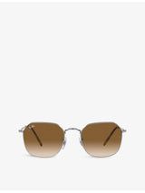 selfridges Ray-Ban Jim Hexagonal-Frame Metal Sunglasses- Buy online at McGrocer