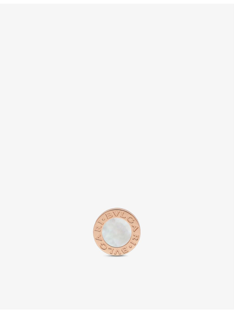 Bvlgari 18ct rose gold mother of pearl stud earring - British product