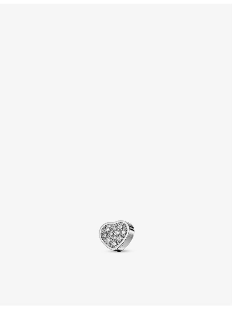 Chopard single diamond stud earring 0.12ct heart design - British product