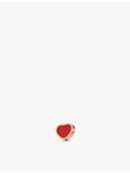 Chopard rose gold and carnelian heart stud earring (British brand)