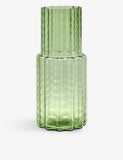 Serax Wave textured mouthblown glass vase 35cm, UK version