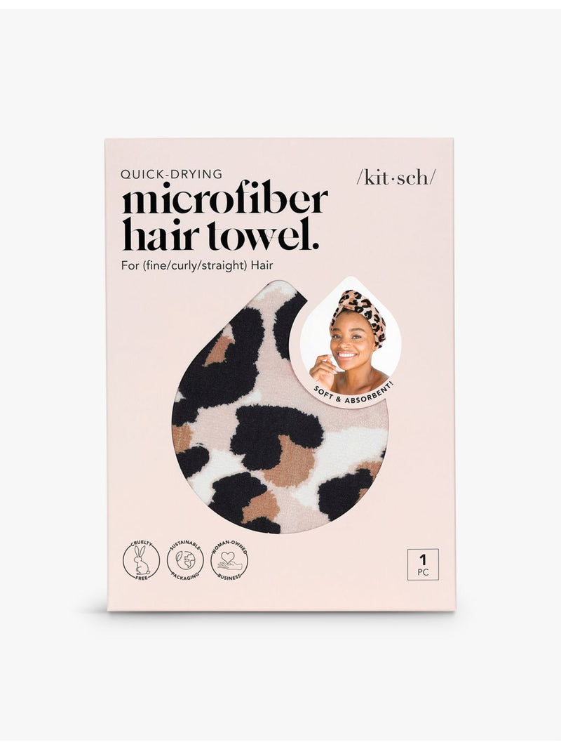 Kitsch microfibre hair towel for all hair types (British brand)