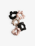 Kitsch satin sleep scrunchies assorted set of five, UK version
