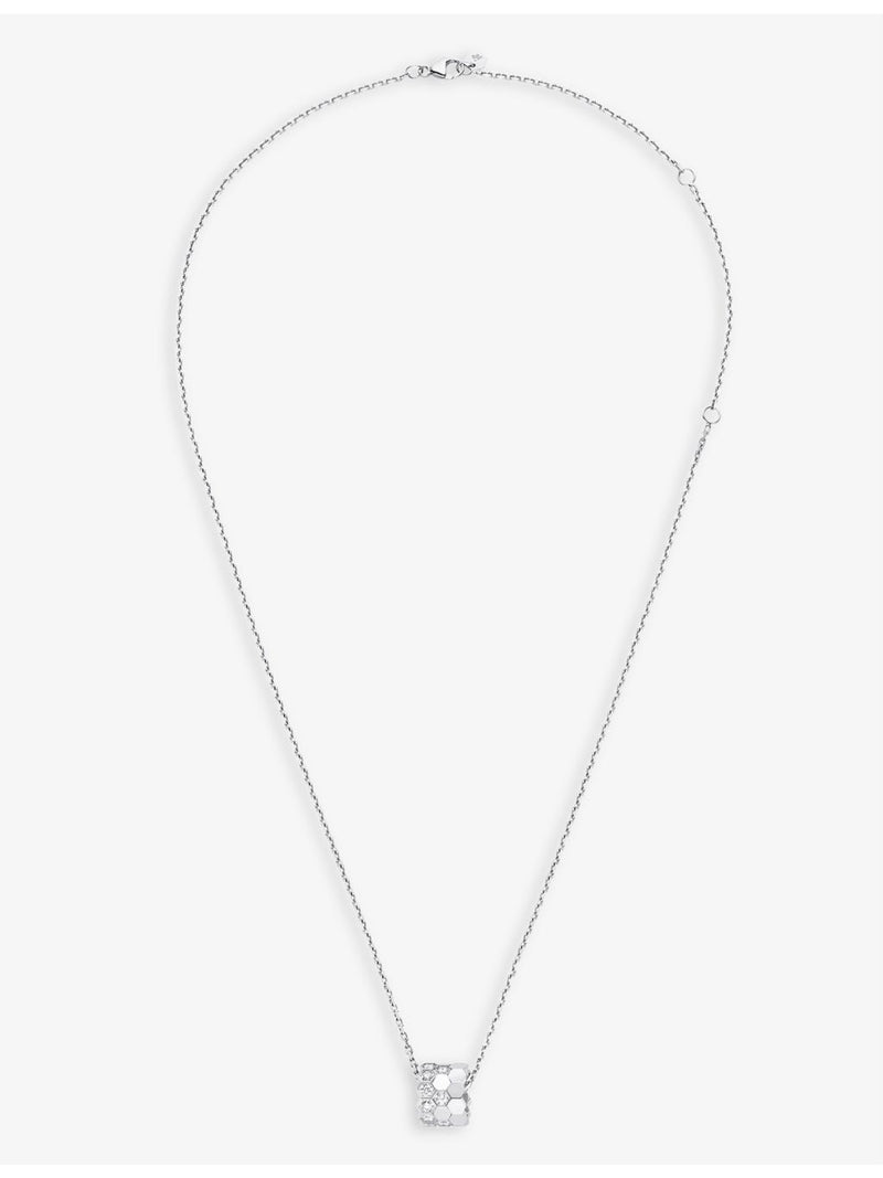 Chaumet 18ct white-gold 0.6ct diamond pendant (British brand)