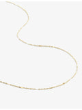 Monica Vinader 14ct yellow gold chain necklace 46cm, imported from the UK