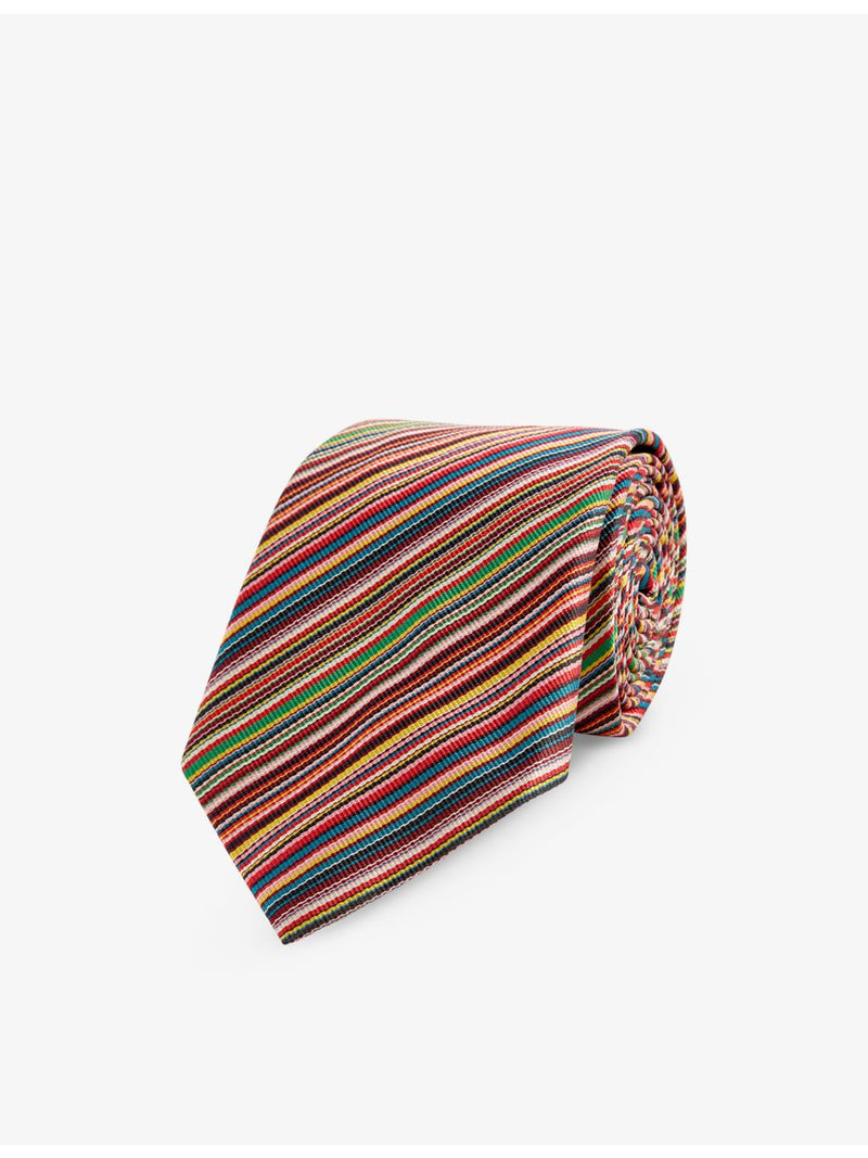 Paul Smith striped wide-blade silk tie - British product