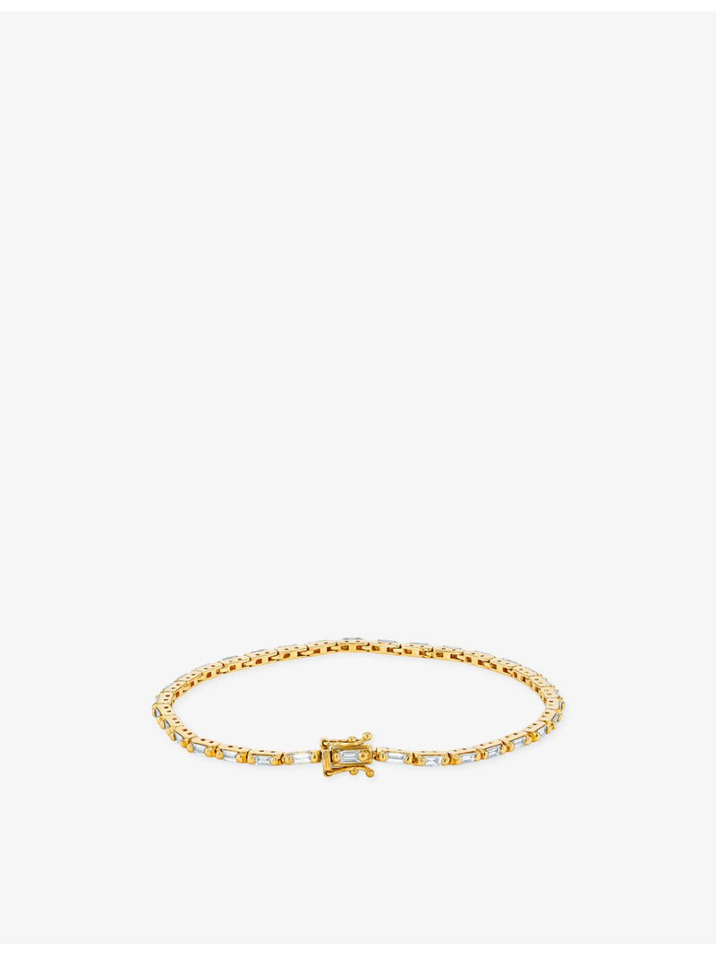 Suzanne Kalan diamond tennis bracelet baguette-cut 1.75ct (British brand)
