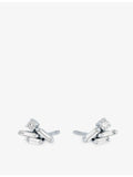 Suzanne Kalan Eva 18ct white gold diamond stud earrings (British brand)