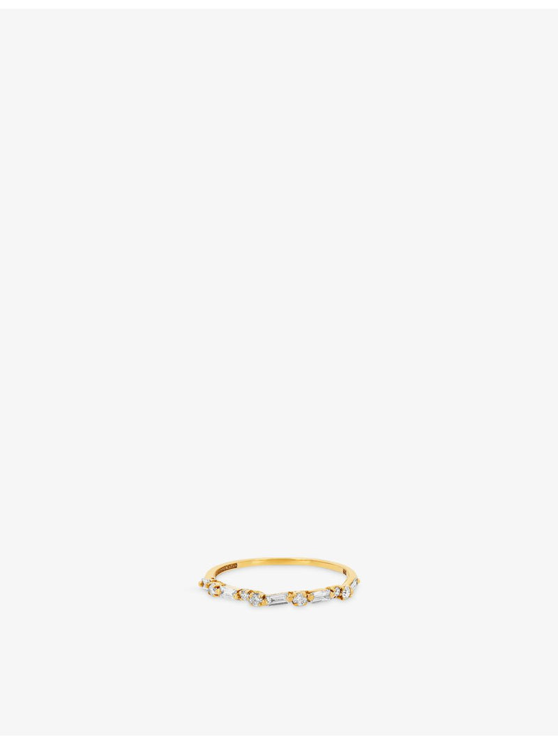 Suzanne Kalan 18ct yellow gold diamond eternity ring, imported from the UK