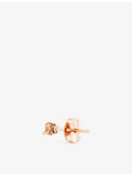 Suzanne Kalan rose-gold diamond earrings with baguette and brilliant cuts - British product