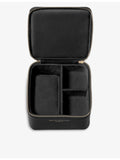 Aspinal of London grained leather watch and ring box, UK version