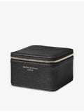 Aspinal of London grained leather watch and ring box, UK version