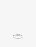 Chaumet Jeux de Liens 18ct White Gold and 0.05ct Brilliant-Cut Diamond Ring