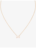 Chaumet 18ct rose gold pendant necklace with diamond and mother-of-pearl - British product